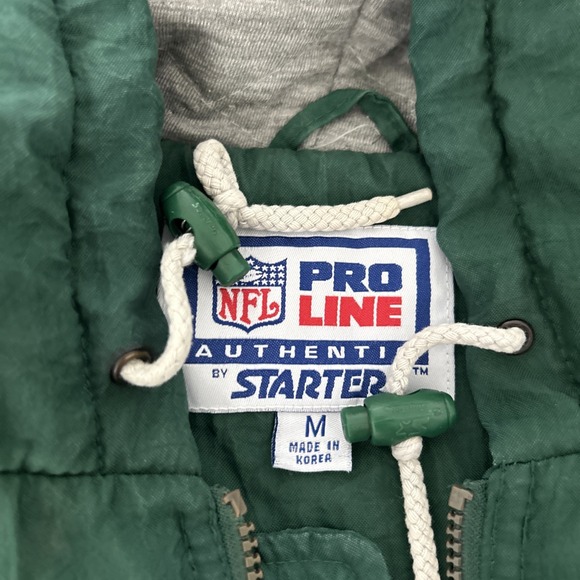 Vintage Green Bay Packers Starter Pro Line Full Zip Jacket Men M Football Ovrsiz - Picture 9 of 11